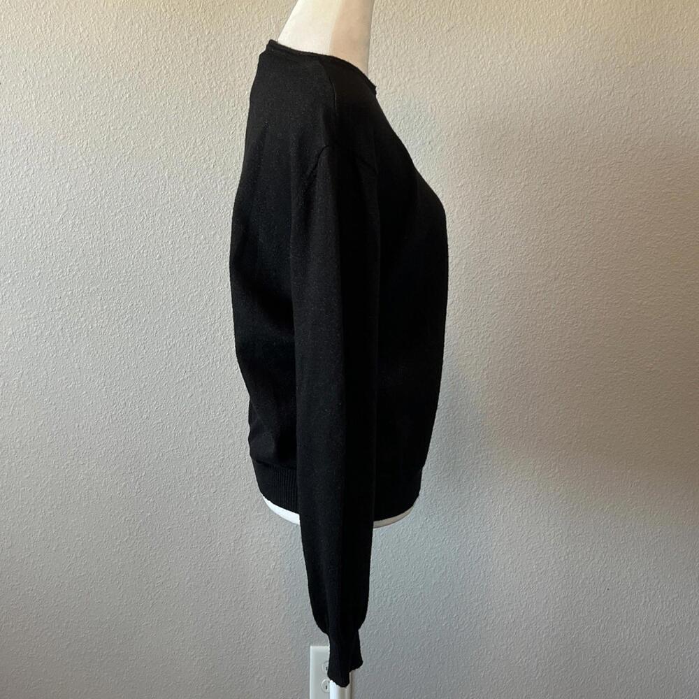 Sparrow Crewneck Metallic Sweater Black Size Large - Picture 3 of 7